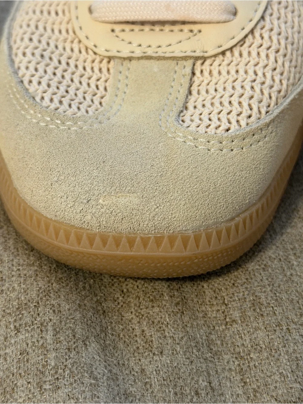 Adidas Samba OG Sneakers in Sand Strata Sky Tint. Size 7. Worn Once EUC - Picture 9 of 10